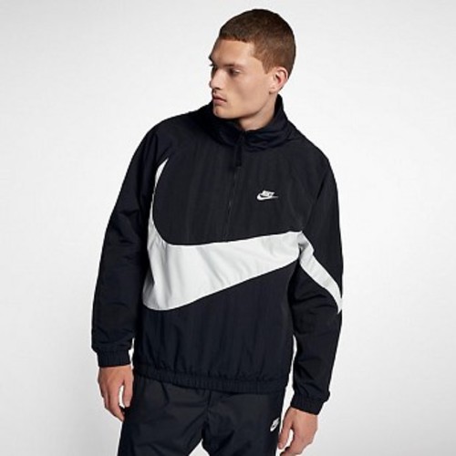 [해외] NIKE Nike Sportswear Anorak [나이키후드티,나이키후드집업] Black/Summit White (AJ1404-010)