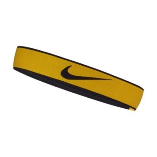 [해외] NIKE Nike Solid Pro Swoosh [나이키모자,조던모자] Dark Citron/Black (solid-pro-swoosh-training-headband-zW8zRX)