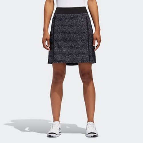 [해외] ADIDAS USA Womens Golf Printed Pull-On Skort [아디다스원피스,아디다스치마] Black/Black (DQ1108)