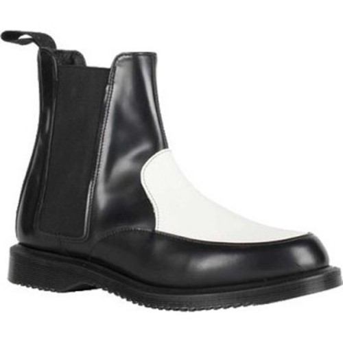 [해외] Dr. Martens Aimelya Chelsea Boot [닥터마틴,닥터마틴8홀] Black/White Polished Smooth Leather (1841844)