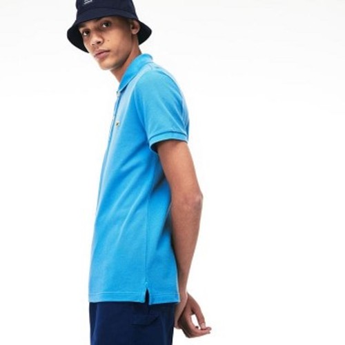 [해외] Mens Petit Pique Slim Fit Polo Shirt [라코스테 LACOSTE] blue (PH4012-51-PTV)