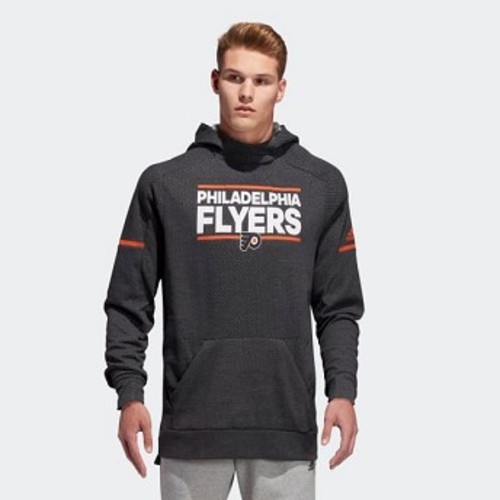 Mens Athletics Flyers Squad Pullover Hoodie Multi/Dark Grey Heather/Varsity Orange (D78428)