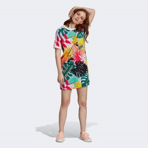 [해외] Womens Originals Tropicalage Tee Dress [아디다스 스커트] Multicolor (FH8002)