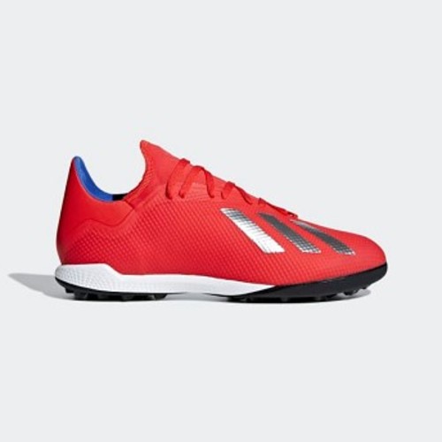[해외] Soccer X Tango 18.3 Turf Shoes [아디다스 축구화] Active Red/Silver Metallic/Bold Blue (BB9399)