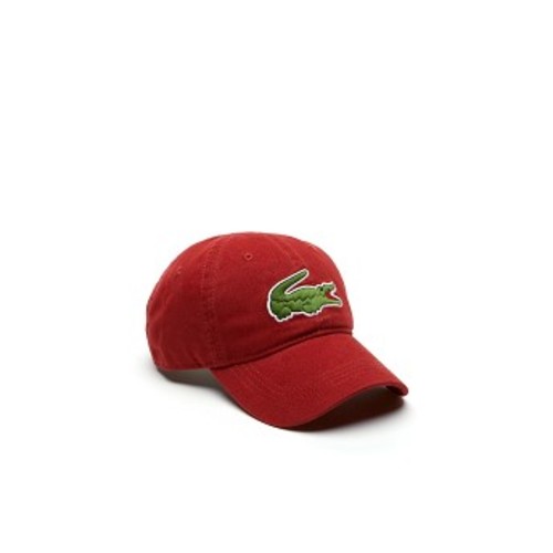[해외] Mens Big Croc Gabardine Cap [라코스테 모자] Red (RK8217-51)
