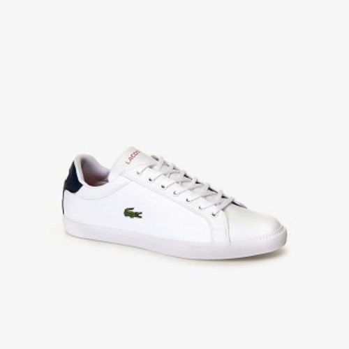 [해외] Mens Graduate Sneakers [라코스테 운동화] WHITE/NAVY (37SMA0051)