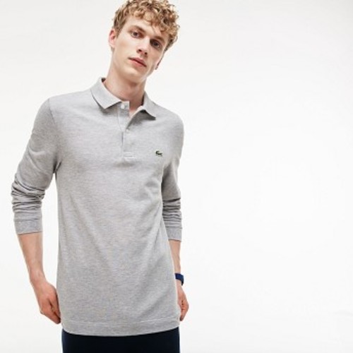 [해외] Mens Slim Fit Petit Pique Polo Shirt [라코스테 운동화] Grey Chine (PH4013-51)