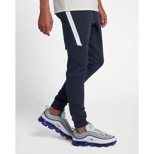 [해외] Nike Sportswear Tech Fleece [나이키 트레이닝 바지] Obsidian/White/White (805162-455)