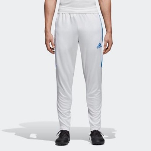Mens Soccer Tiro 17 Training Pants [아디다스 트레이닝 바지] White/Bluebird (DT5050)