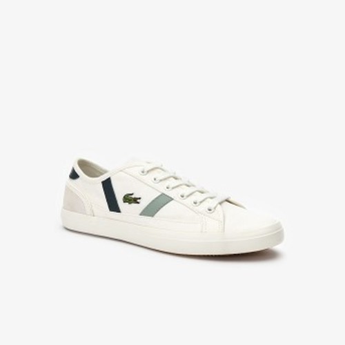 Womens Sideline Canvas and Leather Sneakers [라코스테 운동화] (38CFA0037)