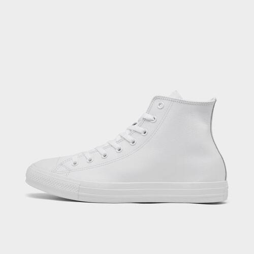 [해외] 컨버스 Converse Chuck Taylor All Star Leather High Top Casual Shoes 1T406_WHT