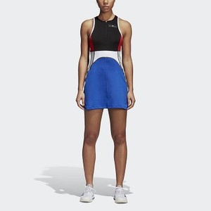 [해외] ADIDAS USA adidas by Stella McCartney Barricade Dress [아디다스원피스,아디다스치마] Black / Cobalt (CG2358)