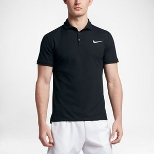 [해외] NIKE NikeCourt Dry Advantage [나이키티셔츠,나이키반팔티] Black/White/Black/White (894856-010)