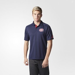 [해외] ADIDAS USA Canadiens Pro Locker Room Polo Shirt [아디다스반팔티] Blue (CC8579)