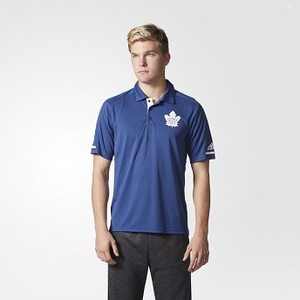 [해외] ADIDAS USA Maple Leafs Pro Locker Room Polo Shirt [아디다스반팔티] Blue (CC8590)
