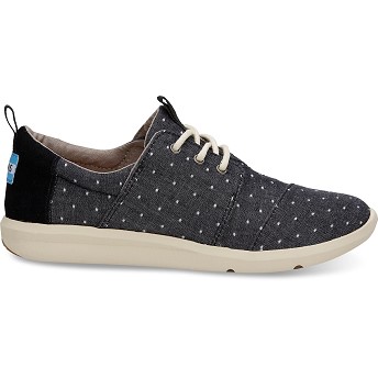 [해외] Toms Black Dot Chambray Womens Del Rey Sneakers [탐스 슬립온] (889556416967)