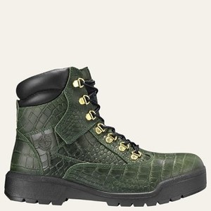 [해외] Timberland Mens Limited Release Crocodylian Waterproof 6-Inch Field Boots [팀버랜드 부츠] Green Exotic Full-Grain (A1PVH357)