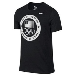 [해외] NIKE Nike Team USA Logo [나이키티셔츠,나이키반팔티] Black Heather/White (801141-032)