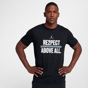 [해외] NIKE Jordan  Re2pect Above All  [나이키티셔츠,나이키반팔티] Black/Cool Grey (AJ2495-010)