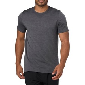 [해외] ASICS Seamless Short Sleeve T-Shirt - Mens [아식스운동화] Dark Grey Heather (45830773)