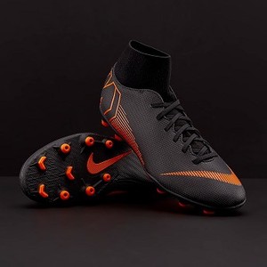 [해외] Nike Mercurial Superfly VI Club FG/MG - Black/Total Orange/White [나이키 축구화, 풋살화, 터프화] (174048)