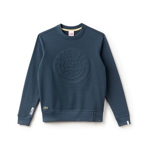 [해외] Lacoste Unisex LIVE Logo Design Cotton Sweatshirt [라코스테맨투맨] caviar (SH2745_4VM_24)