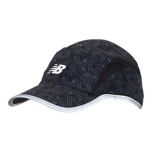 [해외] New Balance 5 Panel Performance Printed Hat [뉴발란스모자,뉴발란스장갑] Black (500143blk_nb_03_i)