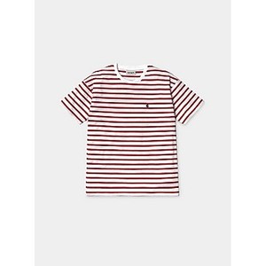 [해외] Carhartt WIP W S/S Robie T-Shirt [칼하트티셔츠,칼하트후드,칼하트원피스] Robie Stripe, White/Goji/Navy (I024739_959_90-ST-01)
