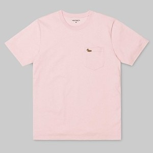 [해외] Carhartt WIP S/S Duck Pocket T-Shirt [칼하트커버올,칼하트바지,칼하트반바지] Sandy Rose (A171025_971_00-ST-01)