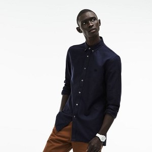 [해외] Lacoste Mens Slim Fit MOTION Pique Shirt [라코스테맨투맨] navy blue (CH7641_166_20)