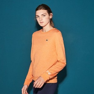 [해외] Lacoste Womens Lacoste SPORT Tennis Cotton Fleece Sweatshirt [라코스테니트,라코스테스웨터] ORANGE JASPE (SF7975_ABZ_24)