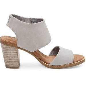 [해외] TOMS Drizzle Grey Leather Womens Majorca Cutout Sandals [탐스슬립온,탐스슈즈] (889556409457)