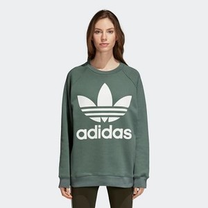 [해외] ADIDAS USA Womens Originals Oversize Sweatshirt [아디다스맨투맨] Trace Green (DH3128)