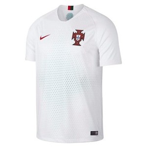 [해외] NIKE 2018 Portugal Stadium Away [나이키티셔츠] White/Gym Red (893876-100)