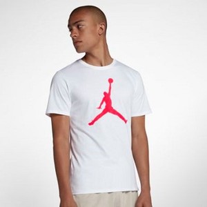 [해외] NIKE Jordan Sportswear Iconic Jumpman [나이키티셔츠] White/Infrared 23 (908017-104)