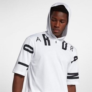 [해외] NIKE Jordan Sportswear 23 Hooded [나이키티셔츠] White/Black (AA1915-100)