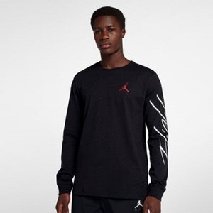 [해외] NIKE Jordan Sportswear Flight Cement [나이키티셔츠] Black/White/Gym Red (AA7748-010)