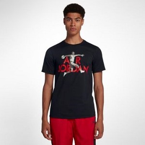 [해외] NIKE Jordan Sportswear Air Stencil [나이키티셔츠] Black/University Red (AA1881-010)