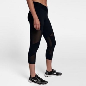 [해외] NIKE Nike Fly Lux [나이키바지,나이키레깅스] Black/Clear (fly-lux-womens-training-crops-AKTd4lkm)