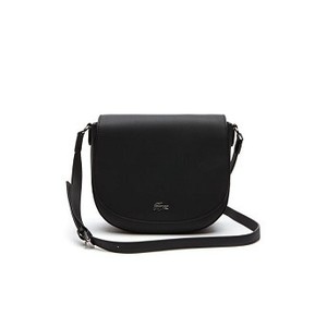 [해외] Lacoste Womens Daily Classic Coated Pique Canvas Round Crossover Bag [라코스테가방] black (NF2533DC_000_24)