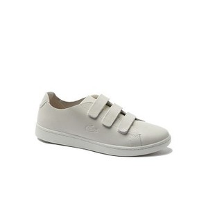 [해외] Lacoste Mens Carnaby Strap Leather Sneakers [라코스테스니커즈] off white/off white (35SPM0046_18C_01)