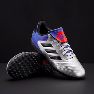 [해외] adidas Kids Copa Tango 18.4 TF - Metallic Silver/Core Black/Football Blue [아디다스축구화,아디다스풋살화] (185885)