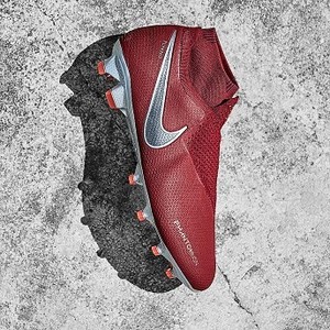 [해외] Nike Phantom Vision Elite DF FG - Team Red/Metallic Dark Grey/Bright Crimson [나이키 축구화] (187749)