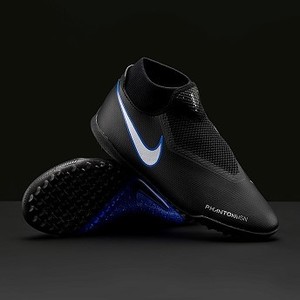 [해외] Nike Phantom VSN Shadow Academy DF TF - Black/Metallic Silver/Racer Blue [나이키 축구화] (192137)