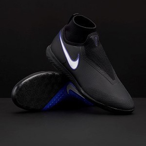 [해외] Nike React Phantom VSN Shadow Pro DF IC - Black/Metallic Silver/Racer Blue [나이키 축구화] (192143)