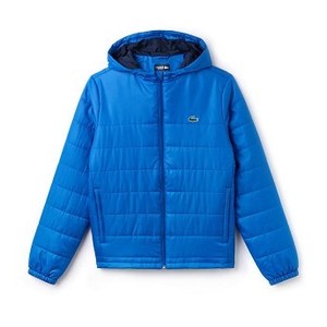 [해외] Mens SPORT Hooded Water-Resistant Taffeta Tennis Jacket [라코스테 LACOSTE] Blue/Navy Blue (BH9520-51-BP5)