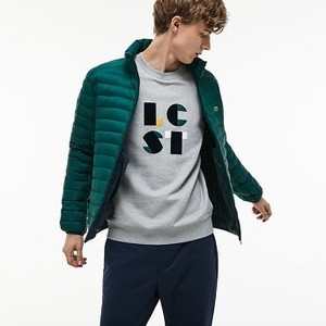 [해외] Mens Short Contrast Lining Quilted Jacket [라코스테 LACOSTE] green (BH9389-51-E76)