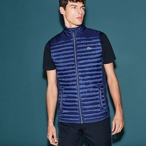[해외] Mens SPORT Golf Water-resistant Quilted Vest [라코스테 LACOSTE] ocean/navy blue (BH1574-51-BNB)