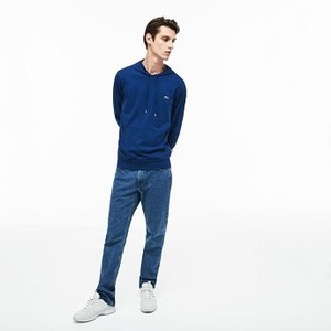 [해외] Mens Hooded Cotton Jersey Sweatshirt [라코스테 LACOSTE] navy blue (TH9349-51-CC3)