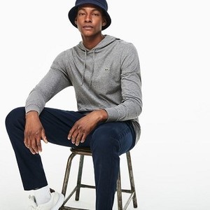 [해외] Mens Hooded Cotton Jersey Sweatshirt [라코스테 LACOSTE] grey (TH9349-51-UWC)